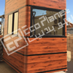 wood finish security cabin
