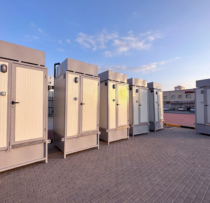 group of portable prefabricated toilet Dubai, Abu Dhabi, UAE