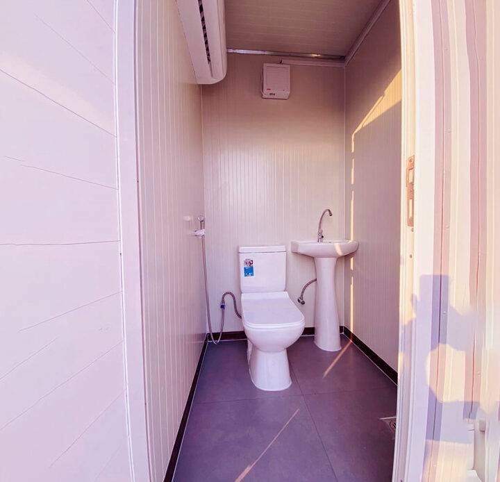 prefabricated toilet interior