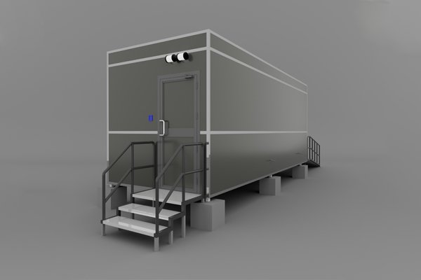 portable luxury toilet with ramp for disabled