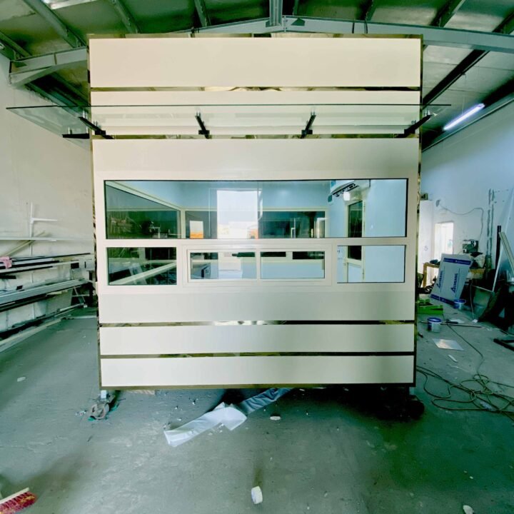 Security Cabin Canopy Glass | Security Guard Hut Abu Dhabi, UAE