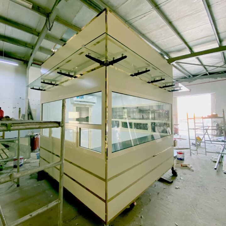 Security Cabin Canopy Glass | Security Guard Hut Abu Dhabi, UAE