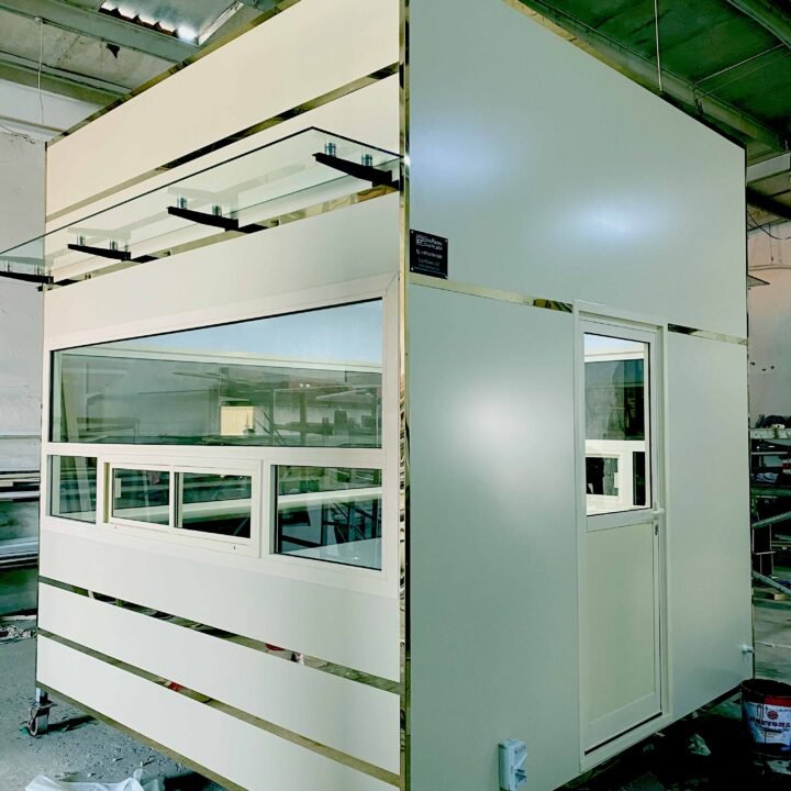 Security Cabin Canopy Glass | Security Guard Hut Abu Dhabi, UAE