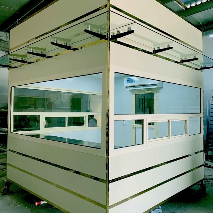Security Cabin Canopy Glass | Security Guard Hut Abu Dhabi, UAE